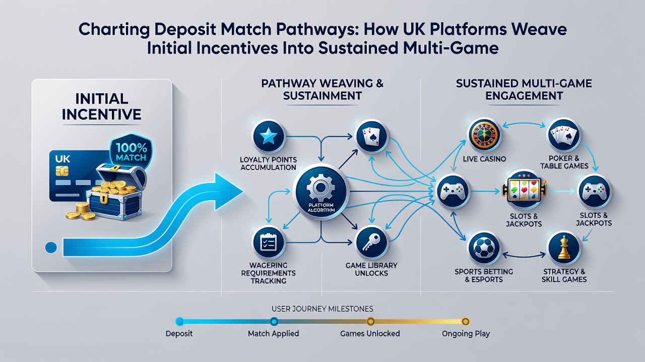 Dashboard screenshot showing reward loop progression across sports and casino sections on a UK betting app