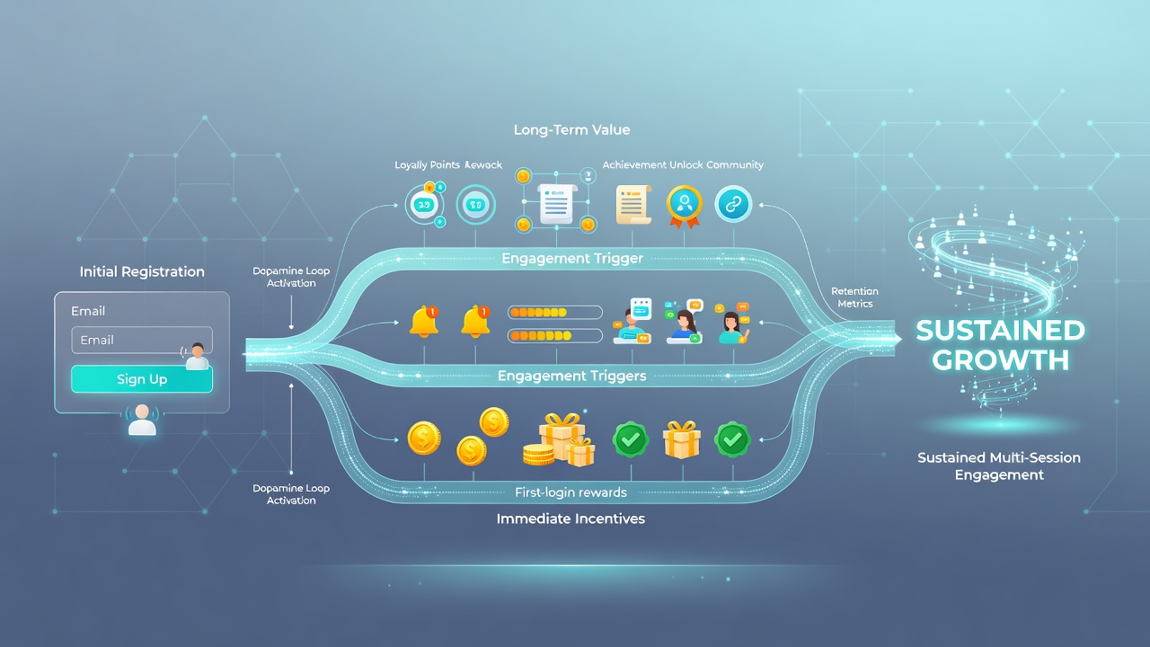 Illustration of UK gambling reward layers linking sports accumulator boosts to casino credit allocations