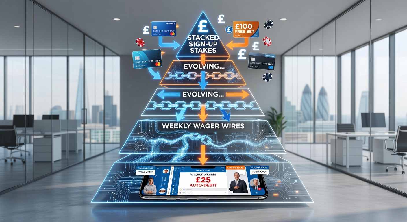 Digital vault interface screenshot showing accumulating wager points and locked bonus tiers in a UK betting app